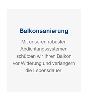 Balkonsanierung 